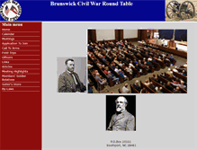 Tablet Screenshot of brunswickcivilwarroundtable.com